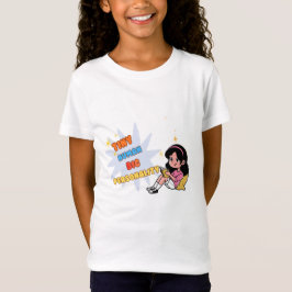 Tiny Human Big Personality Funny Girls Kids T Shirt