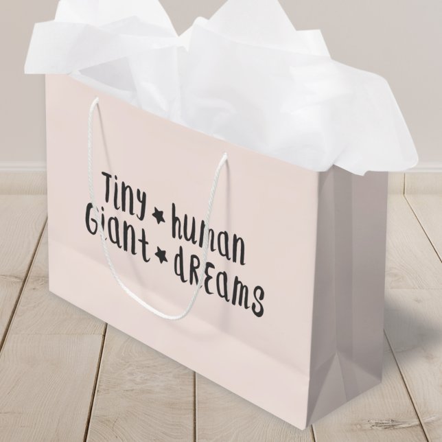 Tiny Human Giant Dreams | Flicka Cute Rosa (Skapare uppladdad)