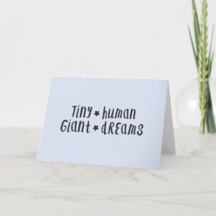 Tiny Human Giant Dreams   Pojke Blue Snyggt Kort