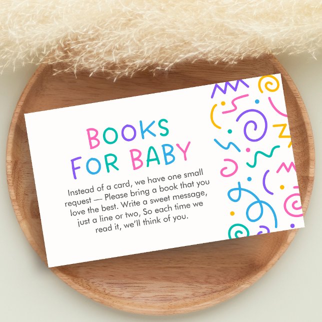 Tiny Human Shindig Baby Shower Books for Baby Tilläggskort (Retro Tiny Human Shindig Baby Shower Books for Baby)