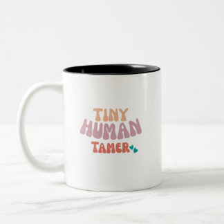 Tiny Human Tamer - Coffee Mug Två-Tonad Mugg