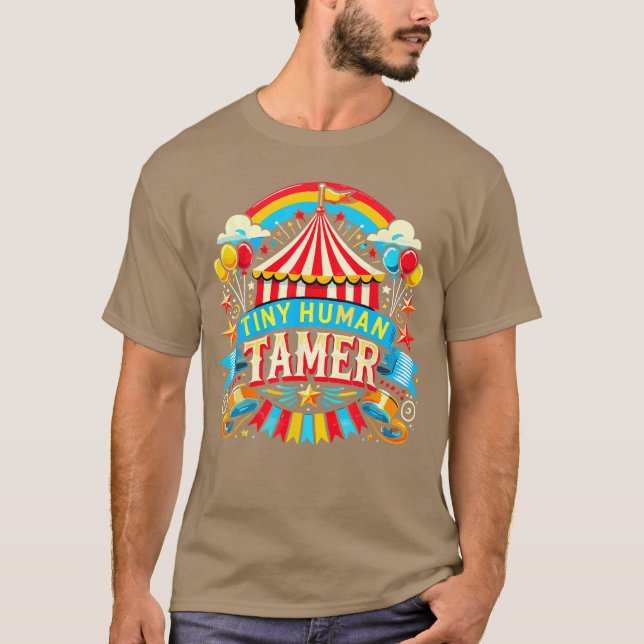 Tiny Humanamer Circus Carneval Staff family T Shirt (Framsida)