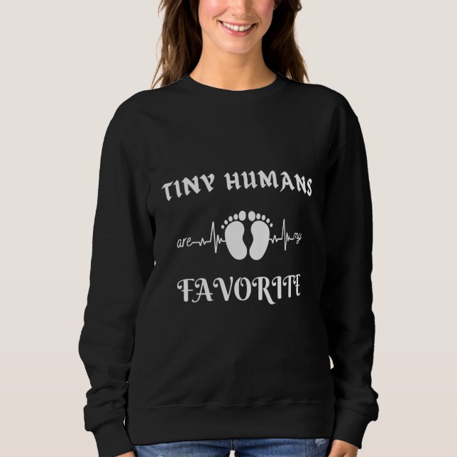 Tiny Humans är min favoritnyans Nicu Nurse T Shirt (Framsida)