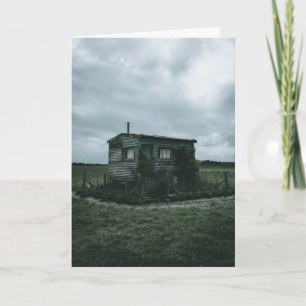 TINY HUS SHACK FUNNY UTANFÖR GRID BIRTHDAY-KORTET KORT