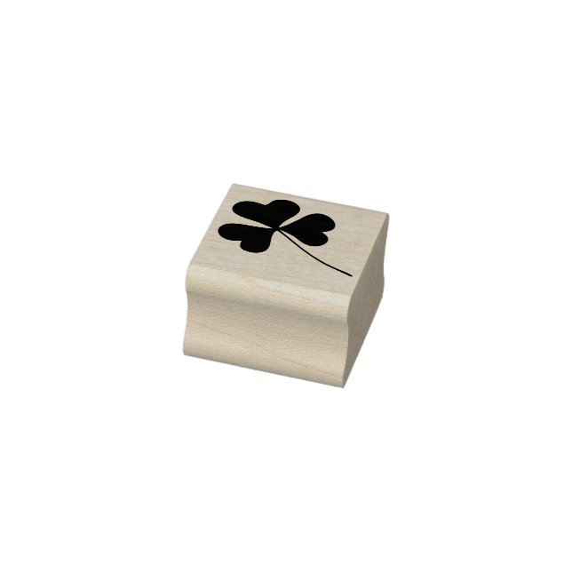 Tiny Irish Shamrock Blommigt Löv - Long Stem Stämpel (Stämpel)