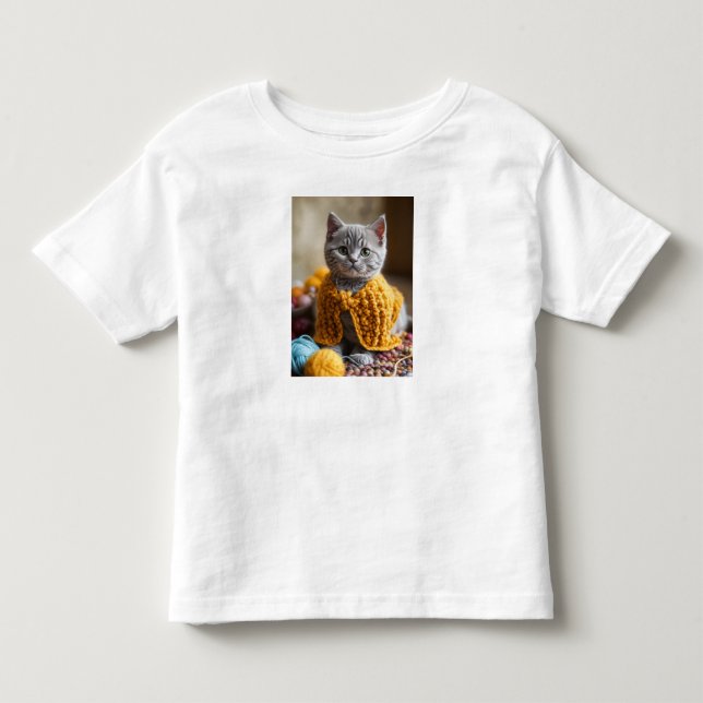 Tiny Kitten, Big Personality T-shirt (Framsida)