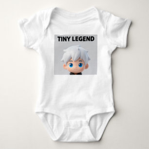 Tiny Legend Vit Hår Chibi Pojke Baby Tröja