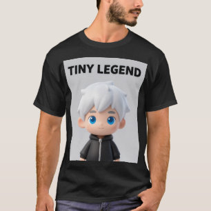 Tiny Legend Vitt Hår Chibi Streetwear Grafisk Te T Shirt