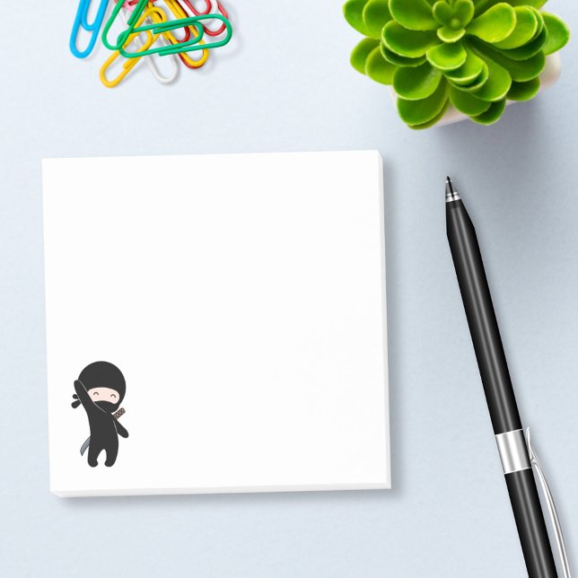 Tiny Lycklig Ninja Post-it Block (Skapare uppladdad)