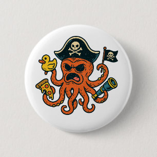 Tiny Mutant Octopus Pin - Crazy Tentacles Vibes Knapp