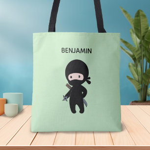 Tiny Ninja Custom Name på Grönten Tygkasse