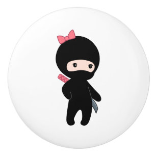 Tiny Ninja Girl Knopp