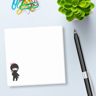 Tiny Ninja Girl Post-it Block