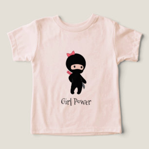 Tiny Ninja Girl Quote Girl Power T Shirt