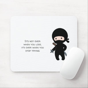Tiny Ninja Holding Throwing Star Quote Musmatta