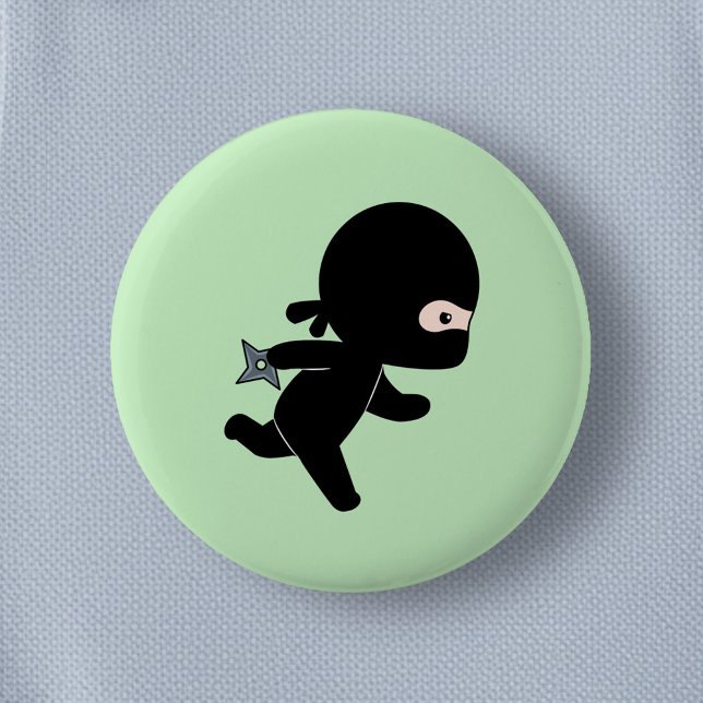 Tiny Ninja Running på Grönt Knapp (Skapare uppladdad)
