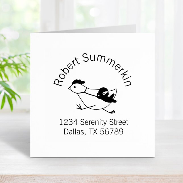 Tiny Ninja Taming Chicken Arch Adress Stämpel (Skapare uppladdad)