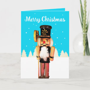 Tiny Nutcracker God jul Blank Card Tack Kort