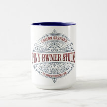 Tiny Owner Studio Finare Logotyp Combo Mugg, 15 oz