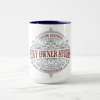 Tiny Owner Studio Finare Logotyp Combo Mugg, 15 oz Mugg