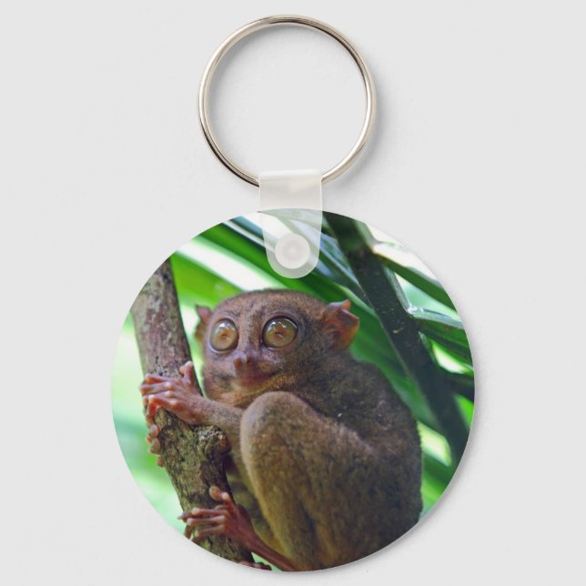 Tiny Philippine tarsier Nyckelring (Framsida)