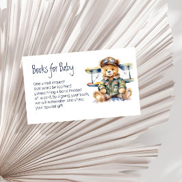 Tiny pilot söt nalle bokar för baby tilläggskort