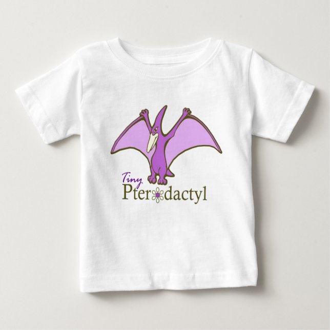 Tiny Pterodactyl, Lila T-shirt (Framsida)