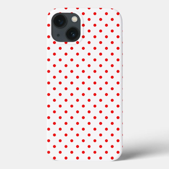 Tiny Red Polka Dot Mönster (Baksida)