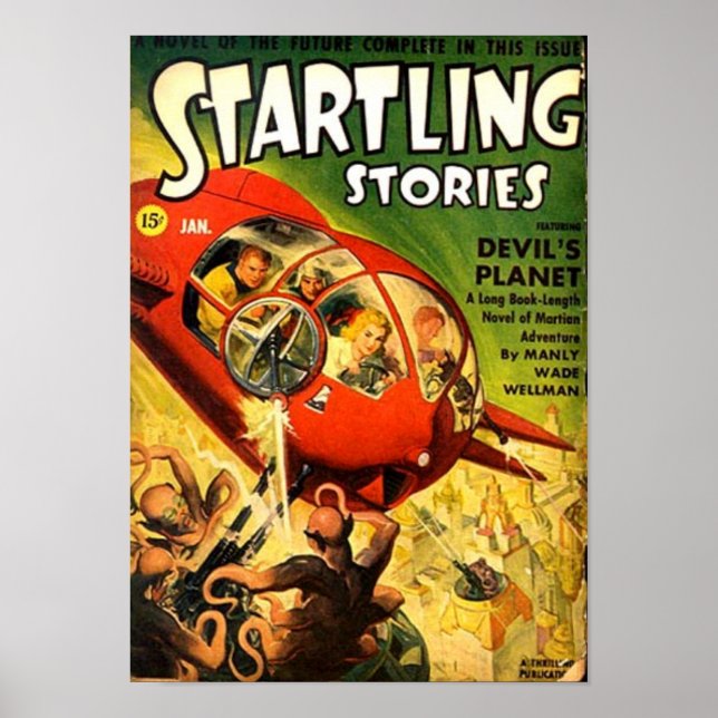 Tiny Red Spacesship Poster (Framsidan)