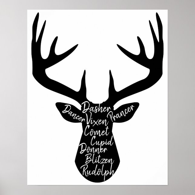 Tiny Reindeer jul Poster (Framsidan)