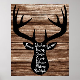 Tiny Reindeer jul Poster