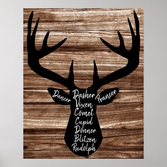 Tiny Reindeer jul Poster (Framsidan)