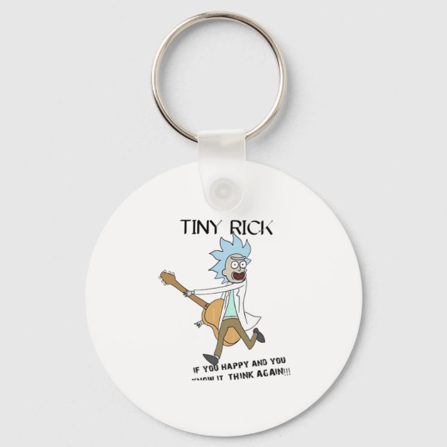 Tiny Rick Classic Nyckelring (Framsida)