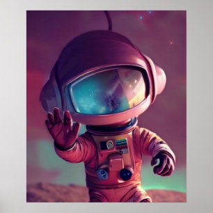 Tiny Rosa Alien Poster