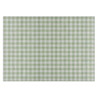 Tiny Sage and White Gingham