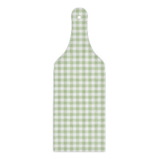 Tiny Sage and White Gingham