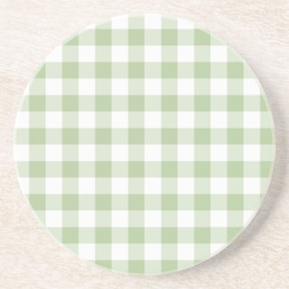 Tiny Sage and White Gingham Underlägg