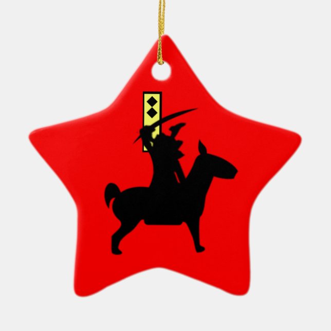 Tiny Samurai Julgransprydnad Keramik (Framsidan)