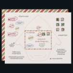 Tiny Santa and Elf EnKues Origami DIY<br><div class="desc">Mall för omsättningsbart Elf & Jultomten origami-kuvert. Ersätt inslag genom att flytta dem inuti/utanför omslaget med knappen "Design Using Design Verktyg". Kuvertet kommer att innehålla mycket liten brev,  som du kan köpa i min butik. Storleka på brev är 2, 75 x 4 tum.</div>