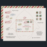 Tiny Santa and Elf EnKues Origami DIY<br><div class="desc">Mall för omsättningsbart Elf & Jultomten origami-kuvert. Ersätt inslag genom att flytta dem inuti/utanför omslaget med knappen "Design Using Design Verktyg". Kuvertet kommer att innehålla mycket liten brev,  som du kan köpa i min butik. Storleka på brev är 2, 75 x 4 tum.</div>