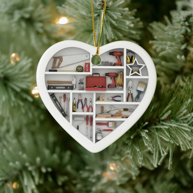 Tiny Shelves: DIY Tools - 2D print Tool Shelf Julgransprydnad Keramik (Träd)