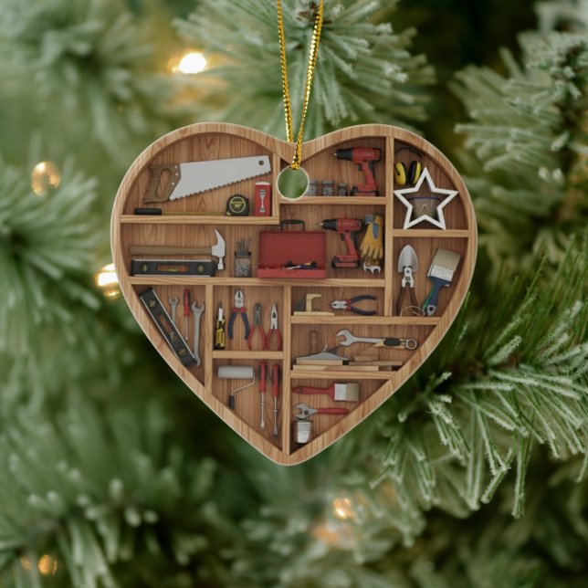 Tiny Shelves: DIY Tools - 2D print Tool Shelf Julgransprydnad Keramik (Träd)