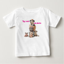 Tiny Soul, Big Dreams" Teddybjörn T-Shirt för Småb