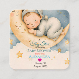 Tiny Star anländer Baby Shower Kollektion Tilläggskort