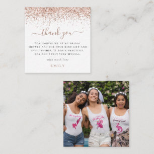 TINY STORLEKARE Glitter Photo Möhippa Tack Anteckningskort