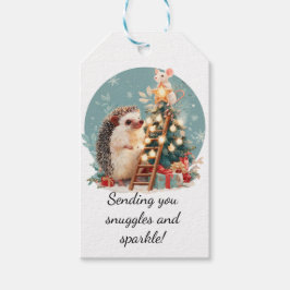 Tiny Svan & Twinkle Ljus Presentetikett