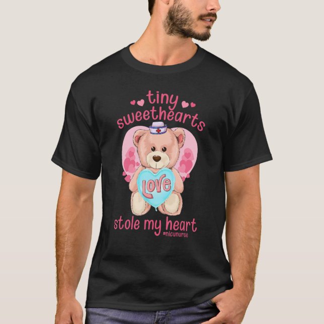 Tiny Sweethearts Stole My Heart Valentines Day NIC T Shirt (Framsida)
