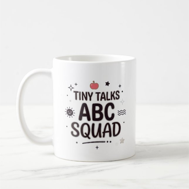 Tiny Talks ABC Squad Lärarliv Kaffemugg (Vänster)
