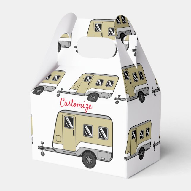 Tiny Tan Caravan Camper Thunder_Cove Presentaskar (Framsidan Sidan)