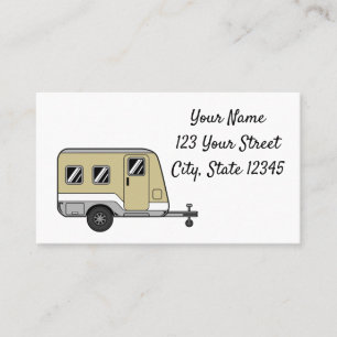 Tiny Tan Caravan Camper Thunder_Cove Visitkort